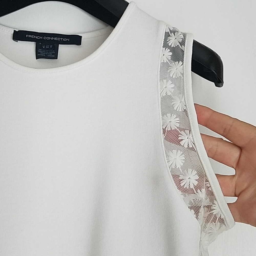 French Connection White Knit Dress NEVER WORN - Picture 6 of 9